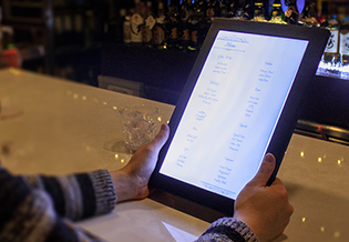 光るメニューブック